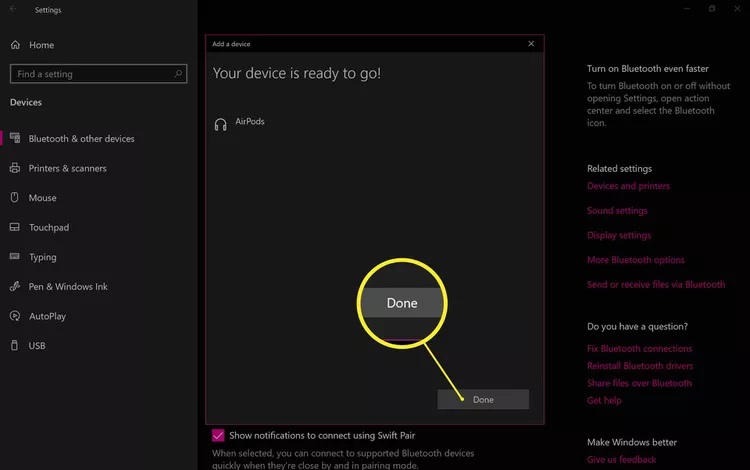 device ready to go how to connect airpods to laptop